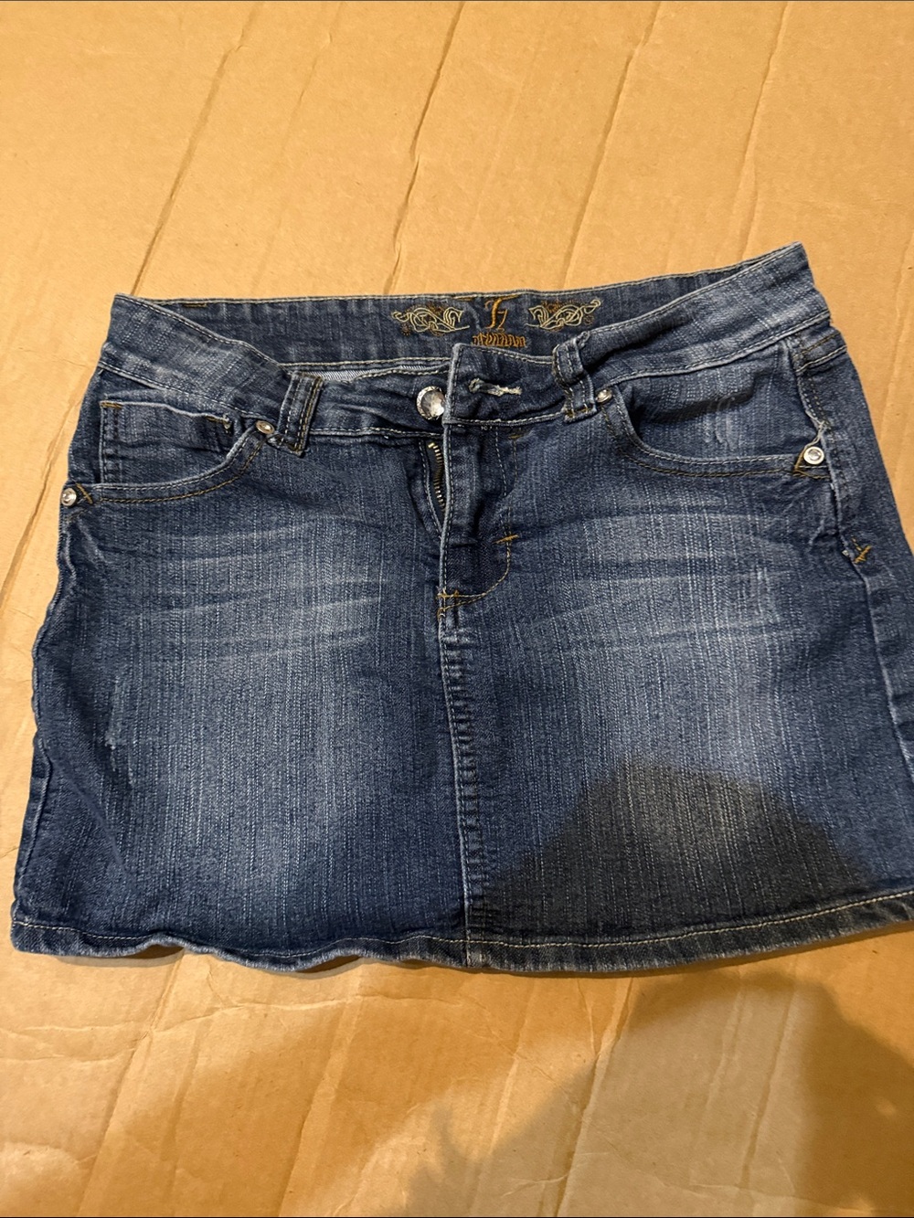 Pepe Jeans Blue Denim Mini Skirt